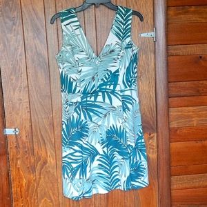 H&M botanical print skater dress